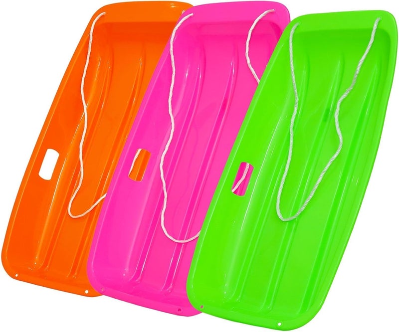 LIBERATECH 2-Person Sled for| 35" All-Season Toboggan | Reinforced Structure | High Weight Capacity | for Snow, Beach & Park - Image 1